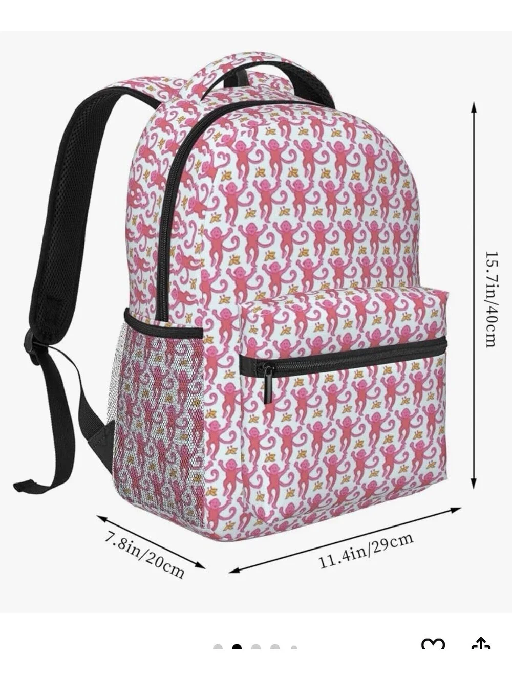 Rainbow ColorMonkey Backpack.its Not The Pink One. Its Multicolor